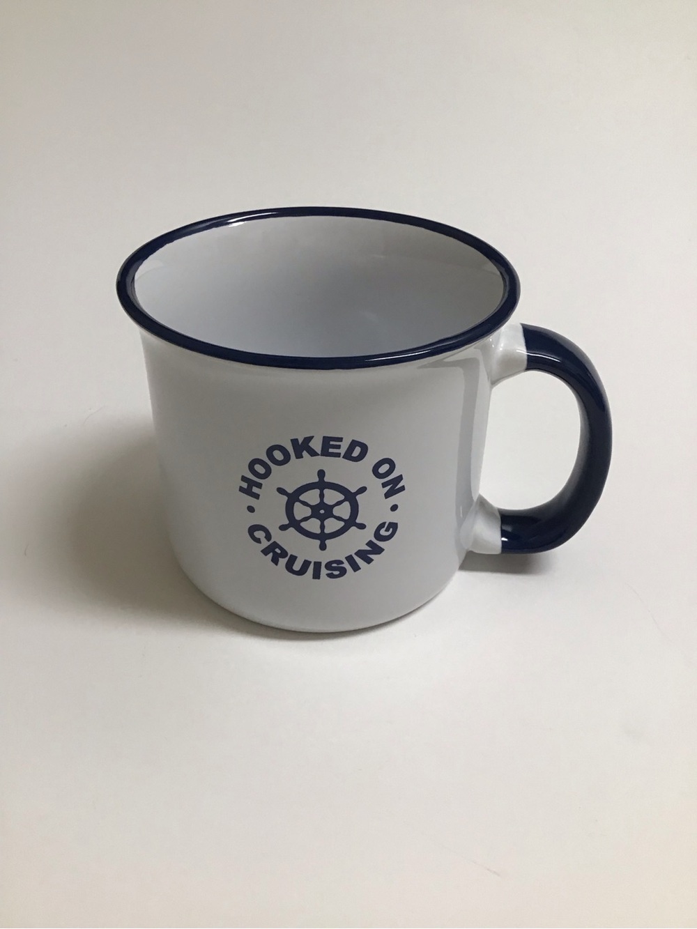 NCL Coffee Mug Norwegian Cruise Line HOOKED ON CRUISING Tea Cup Ceramic Nautical - Picture 4 of 10